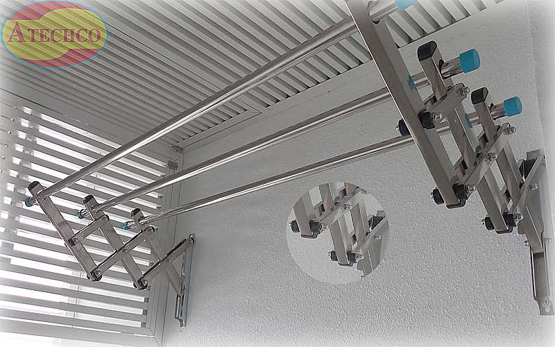 giàn phơi xếp ngang inox 304