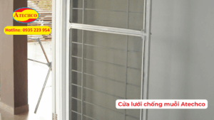 Cửa lưới chống muỗi cánh mở