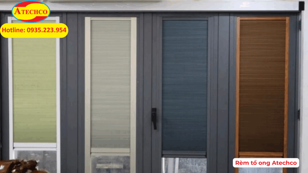 Lắp đặt rèm tổ ong Quận Bình Tân TP HCM 8 Cửa rèm tổ ong