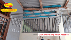 Quy trình lắp đặt giàn phơi thông minh Quận Phú Nhuận