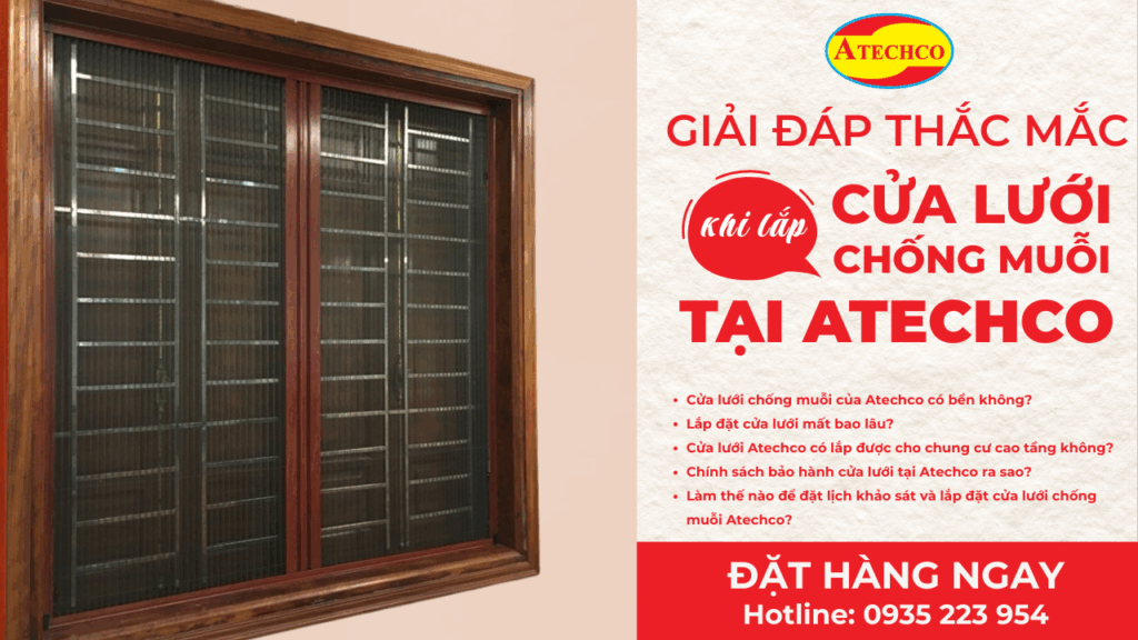 Cửa lưới chống muỗi Quận Gò Vấp – Giải pháp hiệu quả từ Atechco 12 Cửa lưới chống muỗi quận Gò Vấp.