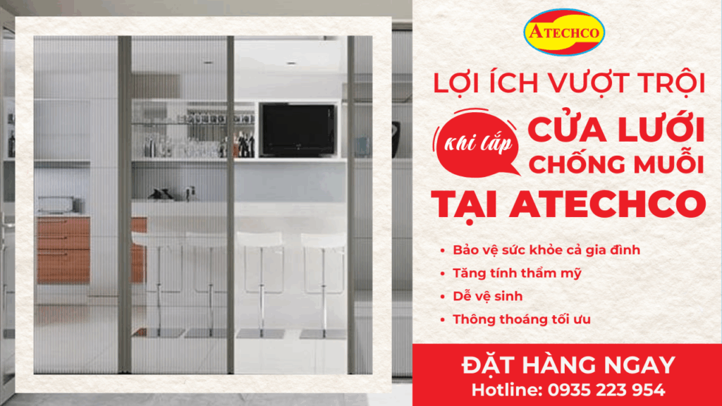 Cửa lưới chống muỗi Quận Gò Vấp – Giải pháp hiệu quả từ Atechco 4 Cửa lưới chống muỗi quận Gò Vấp.