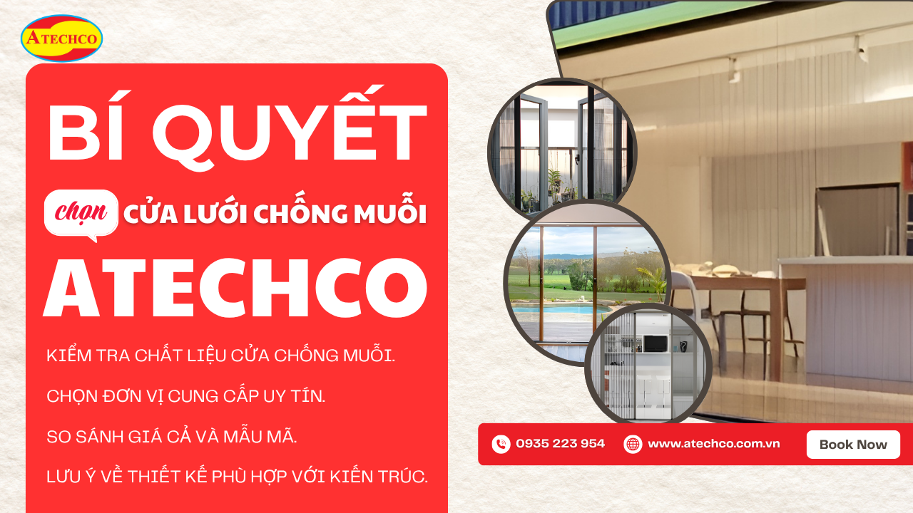 Cửa Chống Muỗi Hóc Môn - Atechco Bảo Vệ Gia Đình Tối Ưu 5 Cửa chống muỗi Hóc Môn.