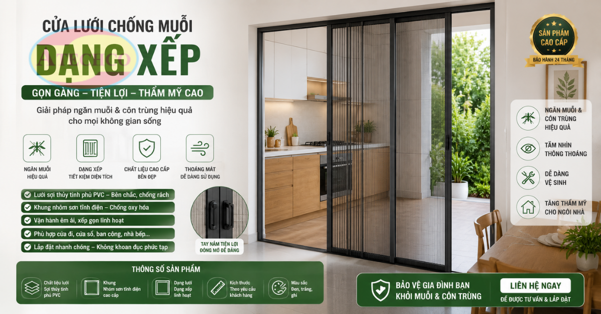 Dịch Vụ Lắp Đặt Cửa Lưới Chống Muỗi Huyện Cần Giờ Cửa lưới ban công giúp nhà luôn thông thoáng