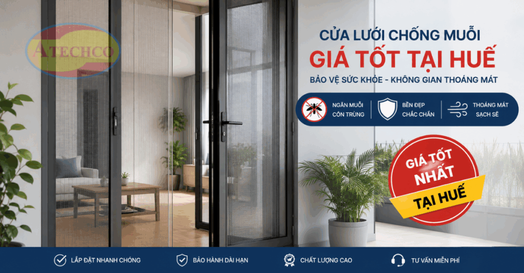 Cửa lưới giá tốt cho nhà Huế