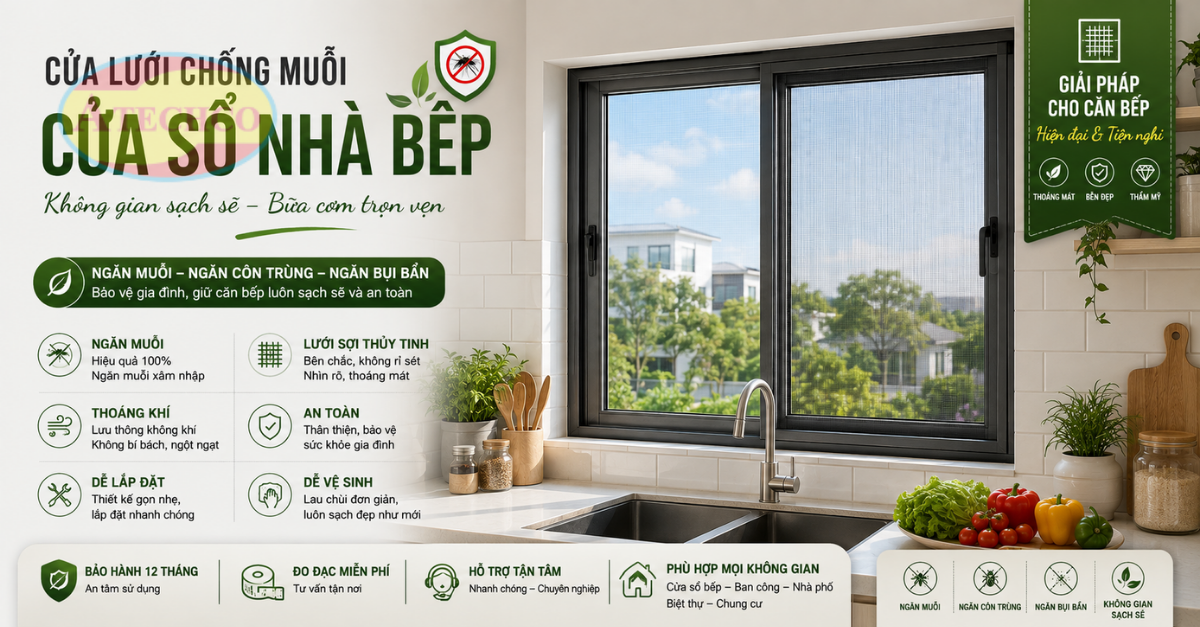 Cửa Lưới Chống Muỗi Quảng Bình Đẹp, Bền, Giá Tốt Cửa lưới chống muỗi Quảng Bình bền đẹp