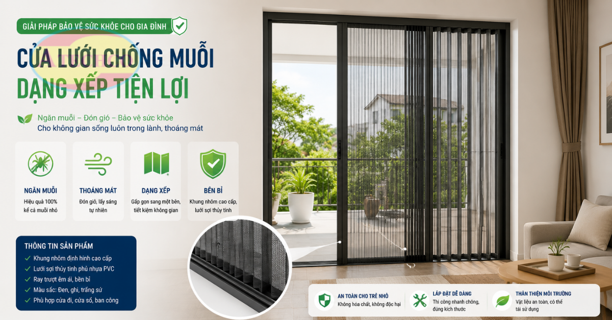 Cửa Lưới Chống Muỗi Đồng Nai Uy Tín, Bền Đẹp Cửa lưới chống muỗi Đồng Nai tiện dụng