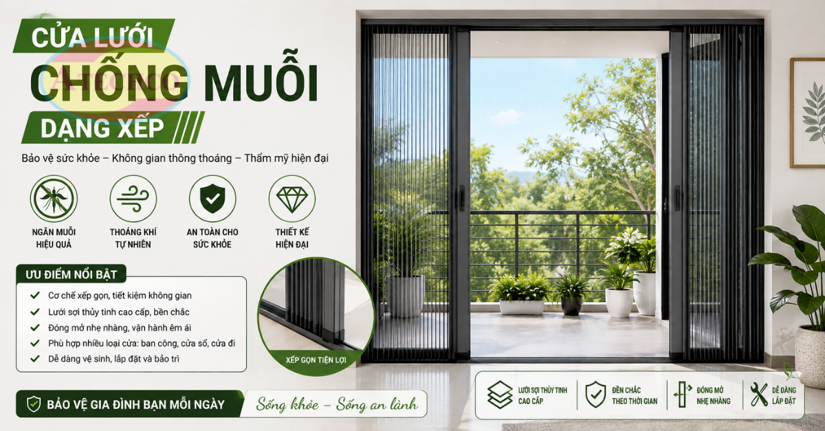 Dịch Vụ Lắp Đặt Cửa Lưới Chống Muỗi Tại Củ Chi Uy Tín Cửa lưới giúp không gian luôn thông thoáng sạch