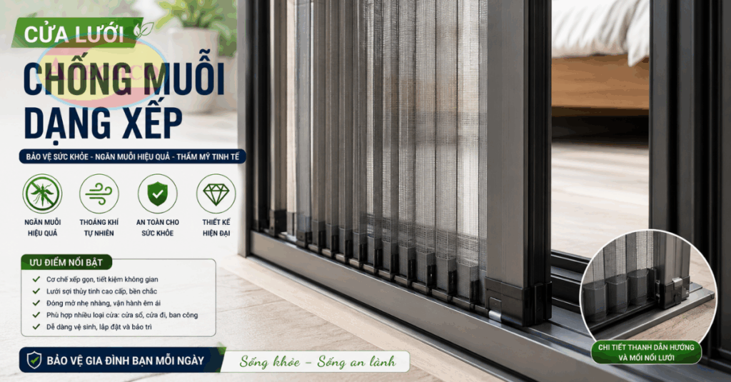 Cửa Lưới Chống Muỗi Huyện Nhà Bè – Ngăn Côn Trùng Hiệu Quả Cửa lưới chống muỗi Huyện Nhà Bè bền đẹp