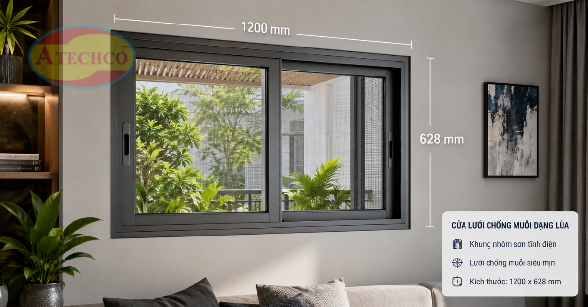 Lắp Đặt Cửa Lưới Chống Muỗi Quận 8 Bền Đẹp, Phù Hợp Mọi Công Trình Cửa lưới dạng lùa vận hành êm