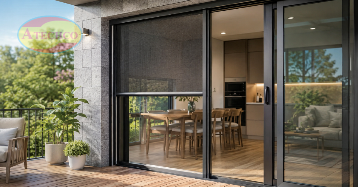 Cửa Lưới Chống Muỗi Tự Cuốn Tại Huế Gọn Đẹp, Tiện Dụng Lắp cửa lưới tự cuốn tại Huế