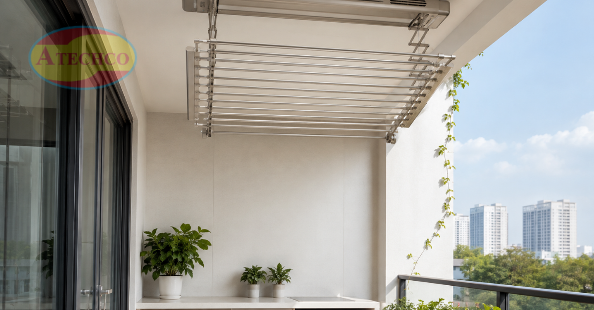 Gi&agrave;n phơi tại Huế tiện lợi đẹp