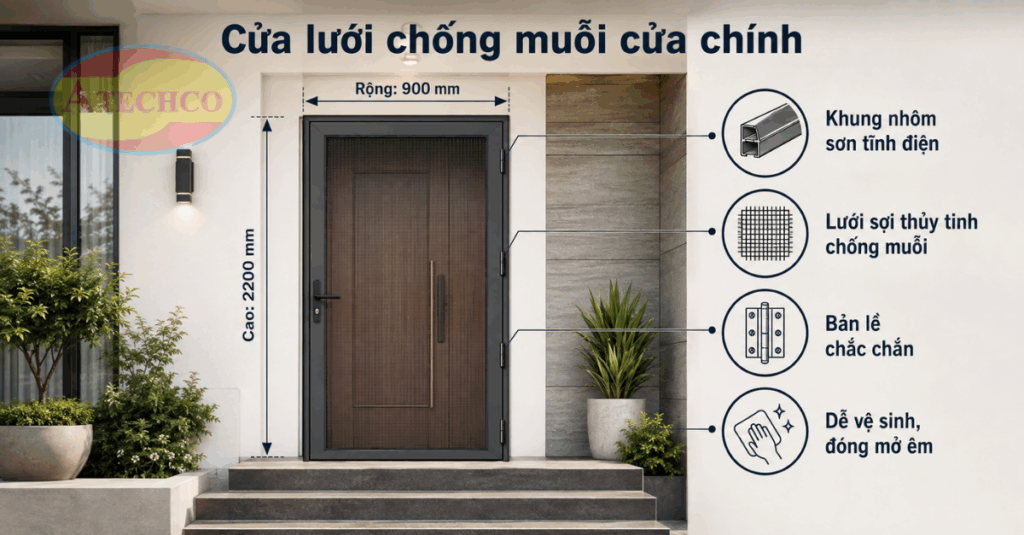 Lắp Đặt Cửa Lưới Chống Muỗi Quận Phú Nhuận Uy Tín, Thi Công Tận Nơi Cửa lưới hạn chế nhiều loại côn trùng