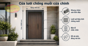 Cửa lưới hạn chế nhiều loại côn trùng
