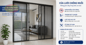 Lắp cửa lưới chống muỗi Quận Tân Phú
