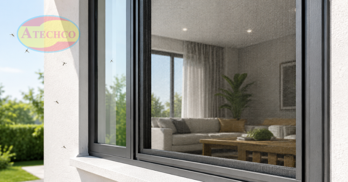 Thi c&ocirc;ng cửa lưới chống muỗi Huế