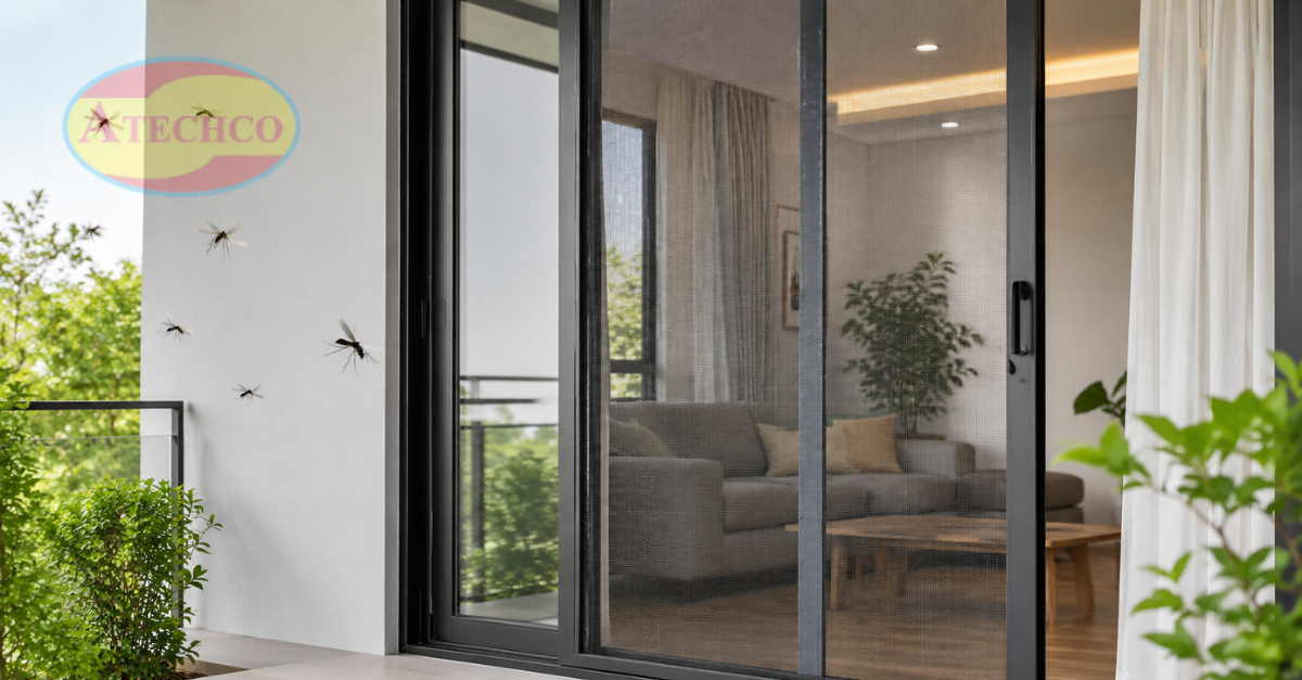 Ho&agrave;n thiện cửa lưới chống muỗi Huế