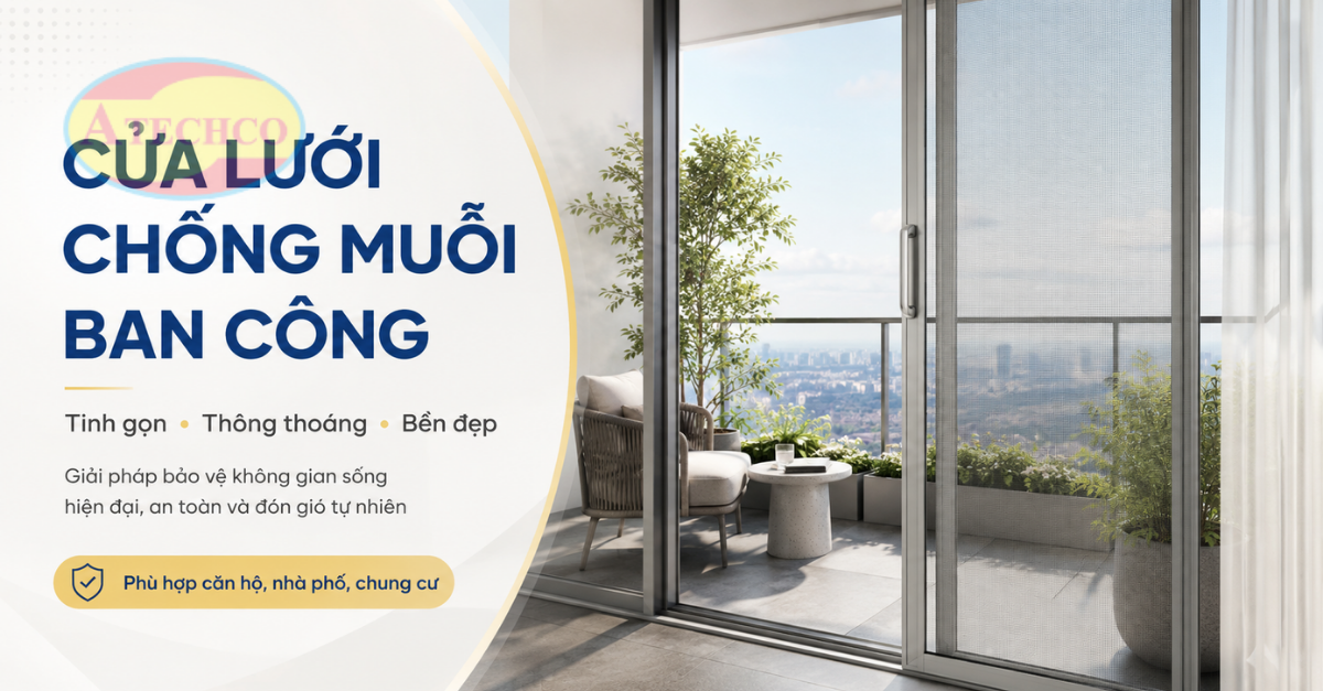 Cửa Lưới Chống Muỗi Cần Thơ Uy Tín, Đẹp, Bền Cửa lưới chống muỗi Cần Thơ cho ban công