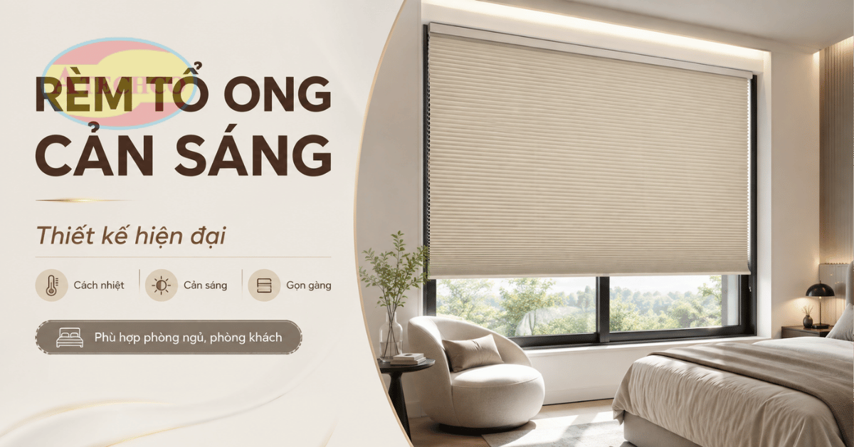 Thi Công Rèm Tổ Ong Tại Đồng Nai Đẹp, Chuẩn Kích Thước Rèm tổ ong hỗ trợ cách nhiệt cho cửa kính lớn