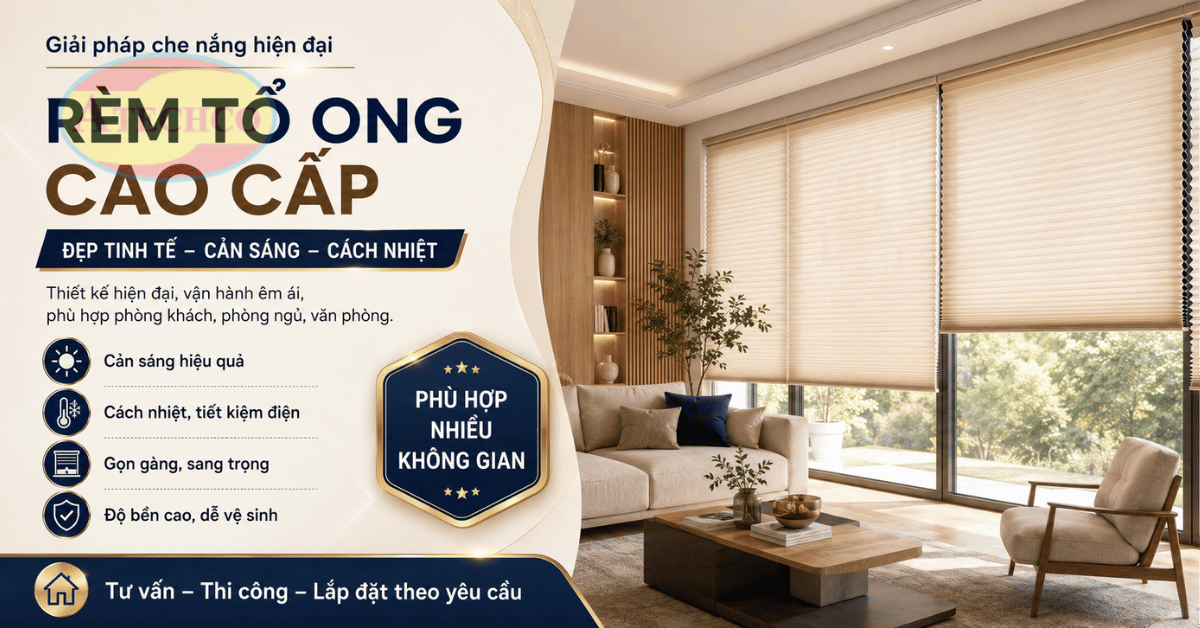 Lắp Đặt Rèm Tổ Ong Tại Bình Dương Đẹp, Nhanh, Chuẩn Kích Thước Lắp đặt rèm tổ ong tại Bình Dương cho cửa kính