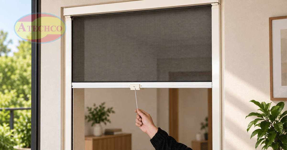 Cửa Lưới Chống Muỗi Loại Nào Tốt Cho Nhà Ở Hiện Nay? Cửa lưới chống muỗi dạng cuốn